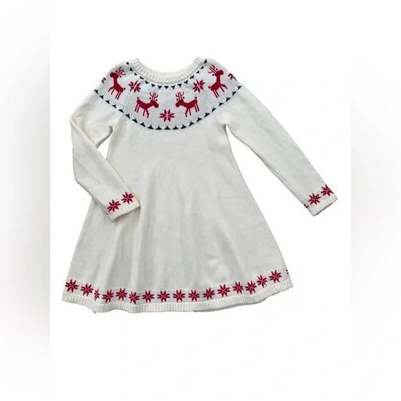Hanna Andersson | Dresses | Hanna Andersson Size 2 67 Fair Isle Holiday Knit  Sweater Dress | Poshmark